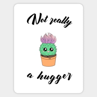 Not really a hugger - a cute kawaii cactus Sticker